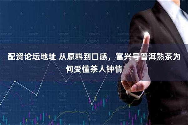配资论坛地址 从原料到口感，富兴号普洱熟茶为何受懂茶人钟情
